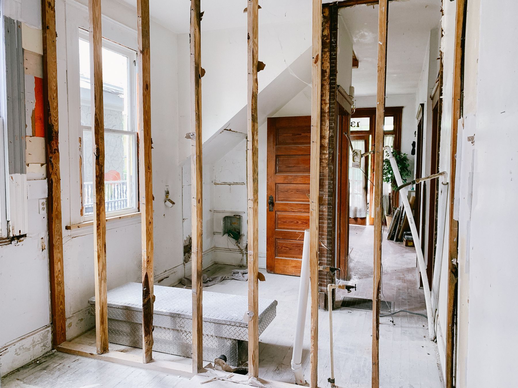 Gutted room, before